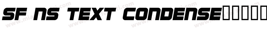 SF NS Text Condense字体转换